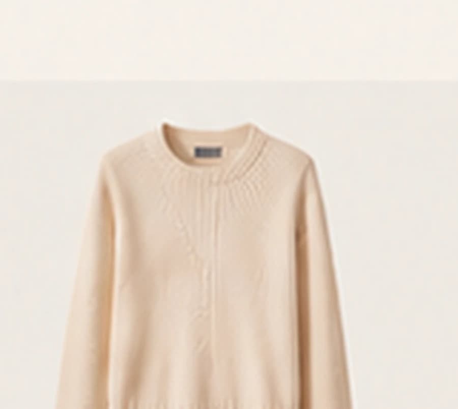 Suéter de punto crema Soft Knit N°3